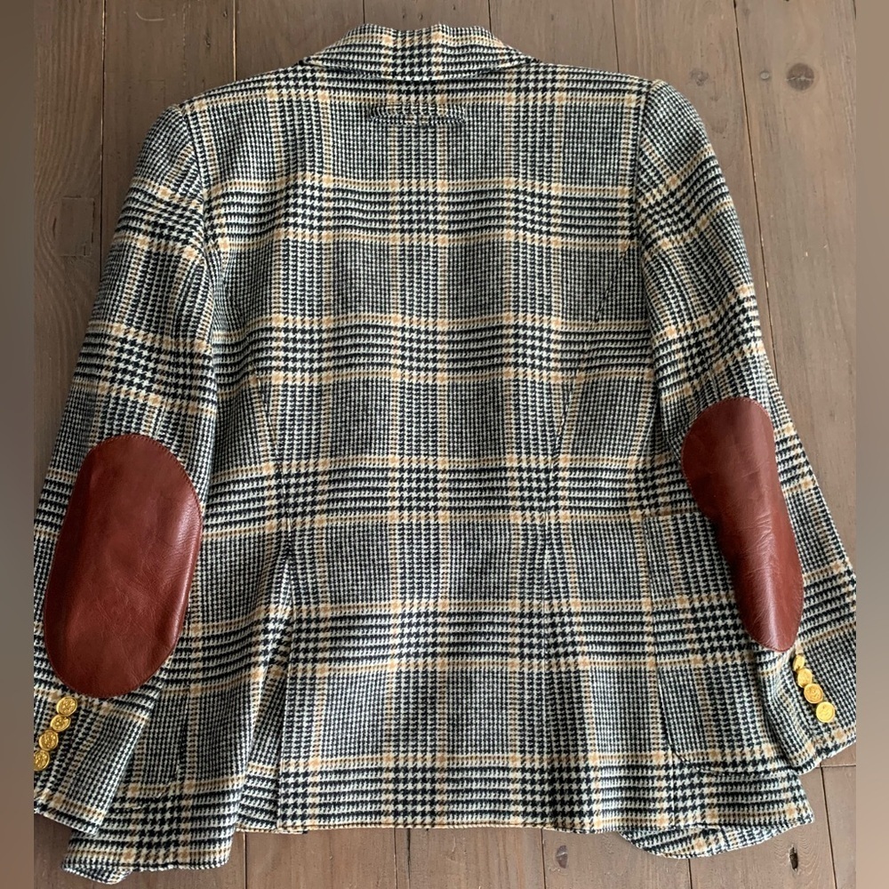 RRPUS$800 Smythe patch pocket duchess wool blazer camel black mahogany US4 - Picture 8 of 11